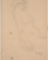 Femme nue assise de profil à droite