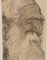 Portrait de Rodin de profil aux bésicles et barbe blanche