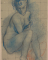 Femme nue assise