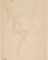 Femme nue assise de face, en appui sur les mains
