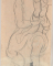 Transmutation de l'homme en reptile ; Enfant sur les genoux d'un personnage assis de face (au verso)