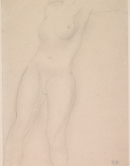 Femme nue au bras écarté