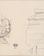 Profils de moulures et de balustre ; Profils de moulures et de balustres (au verso)