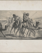 Nubiens en voyage d'après Marilhat