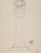 Etude de socle pour le monument Henry Becque