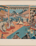 Taira no Kiyomori offre un banquet au palais Rokuhaea (Heian à Kyoto)