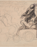 Aurore sur la couche du beau Tithon ; Deux personnages nus, l'un debout et l'autre allongé (au verso)