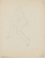 Femme nue allongée vers la gauche