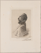 Portrait de Puvis de Chavannes d'après Rodin