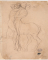 Femme dans les bras d'un centaure ; Deux silhouettes dont un enfant (au verso)