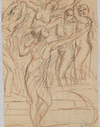 Cinq femmes nues dansantes