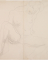 Femme nue assise, de face, une main sous la cuisse droite