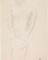 Femme nue en buste, de face