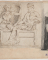 Zeus, Héra et Iris, copie de la frise ionique est du Parthénon, sur la droite, portrait d'un ecclésiastique ; Bustes et croquis divers (au verso)
