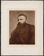 Portrait de Rodin les cheveux en brosse