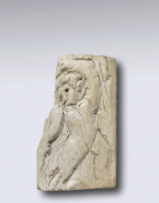 Fragment de relief : personnage du cortège dionysiaque