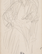 Femme drapée, assise, d'après la duchesse de Choiseul malade ? († en 1919)