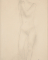 Femme nue debout, la main gauche à l'épaule droite