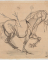 Centaure percé de flèches ; Deux personnages, l'un debout, l'autre agenouillé (au verso)