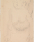 Femme nue sur le ventre, de face, dressée sur les mains