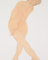 Femme nue de dos, jambes croisées et dans un mouvement de torsion