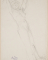Femme nue allongée en diagonale vers la droite, les bras au-dessus de la tête