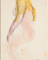 Femme nue maintenant son vêtement le long des jambes ; Femme nue aux cheveux dénoués (au verso)