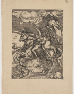 Scène d'enlèvement (Licorne) d'après l'Apocalypse de Dürer