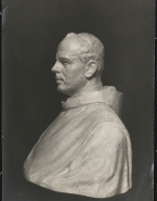 Buste d'homme de profl par Ernest Durig (plâtre)