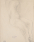 Femme nue assise de profil vers la droite, dite Ebauche