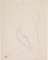 Femme nue agenouillée de dos, en torsion vers la gauche