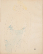 Femme à demi-nue