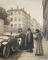 Henriette et Jeanne Bardey, Rose Beuret et Rodin montant la voiture du Dr Sigaud