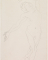 Femme nue, un bras vers l'arrière, l'autre recourbé au-dessus du visage, d'après Hanako ? danseuse japonaise (1868-1945)