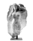 Sirène, fragment de couronnement de stèle funéraire