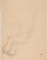 Femme nue de dos, à quatre pattes, pieds croisés