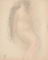 Femme nue assise vers la droite