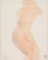 Femme nue, assise de trois-quarts, vers la droite