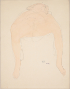 Femme nue sur le dos, de face et les jambes écartées