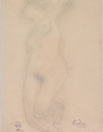 Femme nue aux jambes fléchies