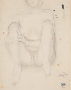 Femme nue assise enserrant un genou, dite 2e apparition