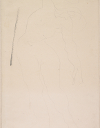 Femme nue de face, en torsion vers la droite