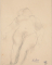 Femme nue allongée et de face