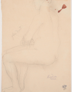 Femme nue assise de profil à gauche, dite Femme