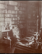 Le bureau d'Anatole France par Pierre Calmettes (tableau 1907)