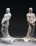 Assemblage : Deux nus masculins debout, études pour Balzac