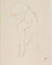 Femme nue de face, les mains et un genou en terre
