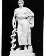 Statue antique d'Asclepios (ou Esculape)