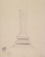 Etude de socle pour le monument Henry Becque