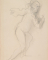 Femme nue courant vers la droite